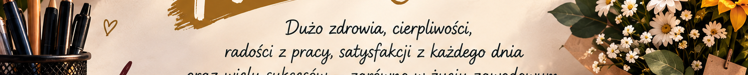 Dzień Edukacji Narodowej – życzenia od Samorządu Uczniowskiego