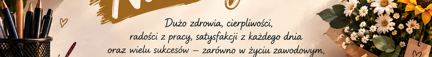 Dzień Edukacji Narodowej – życzenia od Samorządu Uczniowskiego